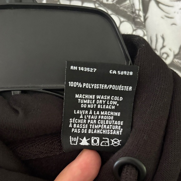 Crooks & Castles Black Hoodie with White Logo - Picture 6 of 6